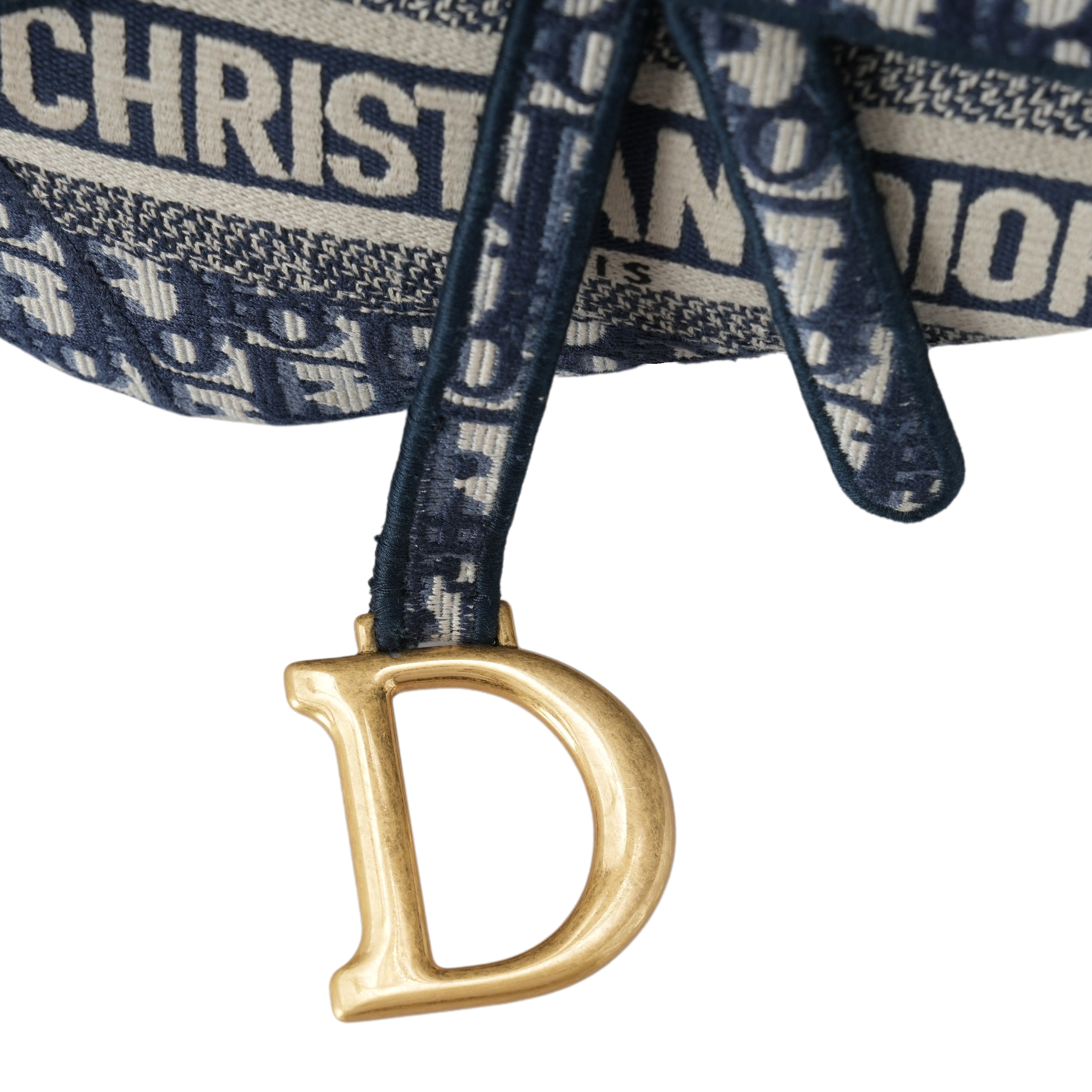 CHRISTIAN DIOR(USED)크리스찬디올 오블리크 새들백 미듐